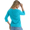 Hanes Women’s Raglan Sleeve Stretch Cotton Crewneck Tee(Flying Turquoise)