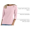 Hanes Women’s Raglan Sleeve Stretch Cotton Crewneck Tee(Paleo Pink)
