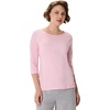 Hanes Women’s Raglan Sleeve Stretch Cotton Crewneck Tee(Paleo Pink)