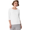 Hanes Women’s Raglan Sleeve Stretch Cotton Crewneck Tee(White)