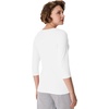 Hanes Women’s Raglan Sleeve Stretch Cotton Crewneck Tee(White)