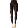Hanes Women’s Script Footless Tights with X-Temp Technology, Same to Waist, Black(Black)