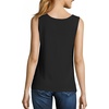Hanes Women’s Shirts, Women’s Mini-Ribbed Cotton Tank Tops, Women’s Sleeveless T-Shirts, Women’s Tanks(Black)