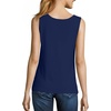 Hanes Women’s Shirts, Women’s Mini-Ribbed Cotton Tank Tops, Women’s Sleeveless T-Shirts, Women’s Tanks(Navy)