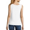 Hanes Women’s Shirts, Women’s Mini-Ribbed Cotton Tank Tops, Women’s Sleeveless T-Shirts, Women’s Tanks(White)