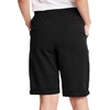 Hanes Women’s Shorts, French Terry Bermuda Pocket Shorts, Jersey Knit Fleece Shorts, Women’s Bermuda Shorts, 11″(Black)