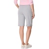 Hanes Women’s Shorts, French Terry Bermuda Pocket Shorts, Jersey Knit Fleece Shorts, Women’s Bermuda Shorts, 11″(Light Steel)