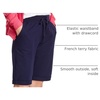Hanes Women’s Shorts, French Terry Bermuda Pocket Shorts, Jersey Knit Fleece Shorts, Women’s Bermuda Shorts, 11″(Navy)