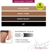 Hanes Women’s Silk Reflections Pantyhose Silky Sheer- Control Top- Reinforced Toe(Jet (Pack of 6))