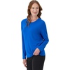 Hanes Women’s Sport Cool Dri Performance Long Sleeve T-Shirt(Awesome Blue – 1 Pack)