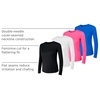 Hanes Women’s Sport Cool Dri Performance Long Sleeve T-Shirt(Black/White/Pink/Blue – 4 Pack)