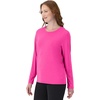 Hanes Women’s Sport Cool Dri Performance Long Sleeve T-Shirt(Wow Pink – 1 Pack)