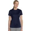 Hanes Womens Sport Performance T-Shirt, Cool Dri Short Sleeve Tee, Moisture Wicking(Navy)
