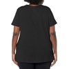 Hanes Women’s T-Shirt – Just My Size Cotton Tee – Plus Size Tee(Black)