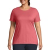 Hanes Women’s T-Shirt – Just My Size Cotton Tee – Plus Size Tee(Briny Pink)