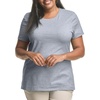 Hanes Women’s T-Shirt – Just My Size Cotton Tee – Plus Size Tee(Light Steel)