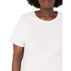 Hanes Women’s T-Shirt – Just My Size Cotton Tee – Plus Size Tee(White)