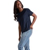 Hanes Women’s Tri-Blend Relaxed Fit T-Shirt, Oversized Lightweight Tee, Available in Plus Size(Athletic Navy Pe Heather)