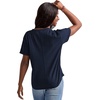 Hanes Women’s Tri-Blend Relaxed Fit T-Shirt, Oversized Lightweight Tee, Available in Plus Size(Athletic Navy Pe Heather)