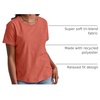 Hanes Women’s Tri-Blend Relaxed Fit T-Shirt, Oversized Lightweight Tee, Available in Plus Size(Red River Clay Pe Heather)