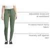 Hanes Women’s Tri-blend French Terry Jogger with Pockets(Nurture Green Heather)