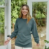 Hanes mens Comfortwash Garment Dyed Sweatshirt(Cypress Green)