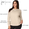JUST MY SIZE Women’s Plus Size Sweatshirt, Ecosmart Fleece Pullover With V-notch(Champagne Frost)
