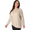 JUST MY SIZE Women’s Plus Size Sweatshirt, Ecosmart Fleece Pullover With V-notch(Champagne Frost)