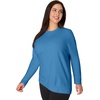 JUST MY SIZE Women’s Plus Size Sweatshirt, Ecosmart Fleece Pullover With V-notch(Denim Blue)