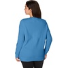 JUST MY SIZE Women’s Plus Size Sweatshirt, Ecosmart Fleece Pullover With V-notch(Denim Blue)