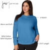 JUST MY SIZE Women’s Plus Size Sweatshirt, Ecosmart Fleece Pullover With V-notch(Denim Blue)