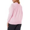 JUST MY SIZE Women’s Plus Size Sweatshirt, Ecosmart Fleece Pullover With V-notch(Pale Pink)