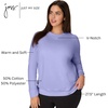 JUST MY SIZE Women’s Plus Size Sweatshirt, Ecosmart Fleece Pullover With V-notch(Peri Blue)
