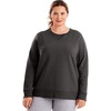 JUST MY SIZE Women’s Plus Size Sweatshirt, Ecosmart Fleece Pullover With V-notch(Slate Heather)
