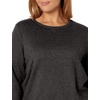 JUST MY SIZE Women’s Plus Size Sweatshirt, Ecosmart Fleece Pullover With V-notch(Slate Heather)