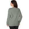 JUST MY SIZE Women’s Plus Size Sweatshirt, Ecosmart Fleece Pullover With V-notch(Stonewashed Green)