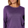 JUST MY SIZE Women’s Plus Size Sweatshirt, Ecosmart Fleece Pullover With V-notch(Violet Splendor Heather)