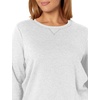 JUST MY SIZE Women’s Plus Size Sweatshirt, Ecosmart Fleece Pullover With V-notch(White)