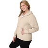 JUST MY SIZE womens Just My Size Zip-up Fleece Women’s Hoodie, Ecosmart Hooded Sweatshirt, Plus Size(Champagne Frost)