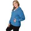 JUST MY SIZE womens Just My Size Zip-up Fleece Women’s Hoodie, Ecosmart Hooded Sweatshirt, Plus Size(Denim Blue)