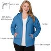 JUST MY SIZE womens Just My Size Zip-up Fleece Women’s Hoodie, Ecosmart Hooded Sweatshirt, Plus Size(Denim Blue)