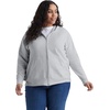 JUST MY SIZE womens Just My Size Zip-up Fleece Women’s Hoodie, Ecosmart Hooded Sweatshirt, Plus Size(Light Steel)