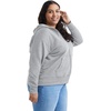 JUST MY SIZE womens Just My Size Zip-up Fleece Women’s Hoodie, Ecosmart Hooded Sweatshirt, Plus Size(Light Steel)
