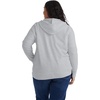 JUST MY SIZE womens Just My Size Zip-up Fleece Women’s Hoodie, Ecosmart Hooded Sweatshirt, Plus Size(Light Steel)