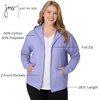 JUST MY SIZE womens Just My Size Zip-up Fleece Women’s Hoodie, Ecosmart Hooded Sweatshirt, Plus Size(Peri Blue)