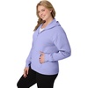 JUST MY SIZE womens Just My Size Zip-up Fleece Women’s Hoodie, Ecosmart Hooded Sweatshirt, Plus Size(Peri Blue)