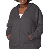 JUST MY SIZE womens Just My Size Zip-up Fleece Women’s Hoodie, Ecosmart Hooded Sweatshirt, Plus Size(Slate Heather)