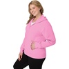 JUST MY SIZE womens Just My Size Zip-up Fleece Women’s Hoodie, Ecosmart Hooded Sweatshirt, Plus Size(Spirited Pink)