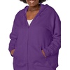 JUST MY SIZE womens Just My Size Zip-up Fleece Women’s Hoodie, Ecosmart Hooded Sweatshirt, Plus Size(Violet Splendor Heather)