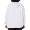 JUST MY SIZE womens Just My Size Zip-up Fleece Women’s Hoodie, Ecosmart Hooded Sweatshirt, Plus Size(White)